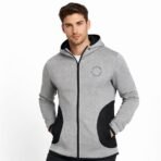 Jack & Jones CORE Zip-Up Hoodie Jacket Grey Men’s Size L | Like New