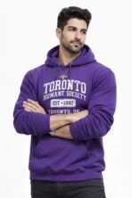 Toronto Humane Society Purple Hoodie Men’s 2XL Fruit of the Loom - Image 2