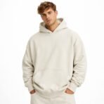 Jack & Jones Core Oversized Hoodie Men XL Cream 100% Cotton