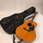 Vintage Onyx OD12N Acoustic Guitar Made in Japan Dreadnought w/ Gig Bag/1980s - Image 3