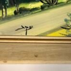 Vintage Israeli Landscape Painting Signed Hebrew Art Framed Mid Century - Image 5