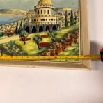 Vintage Israeli Landscape Painting Signed Hebrew Art Framed Mid Century - Image 9