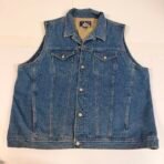 Canyon Ridge Men’s Denim Vest 3XT Blue Sleeveless Jean Vest Big & Tall