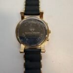 Techno Master Diamond Accent Watch 22mm Black Rubber Strap Stainless Steel Case - Image 3