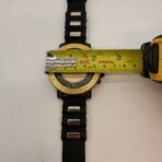 Techno Master Gold Black Iced Dial Quartz Watch Silicone Strap Almost New - Image 6