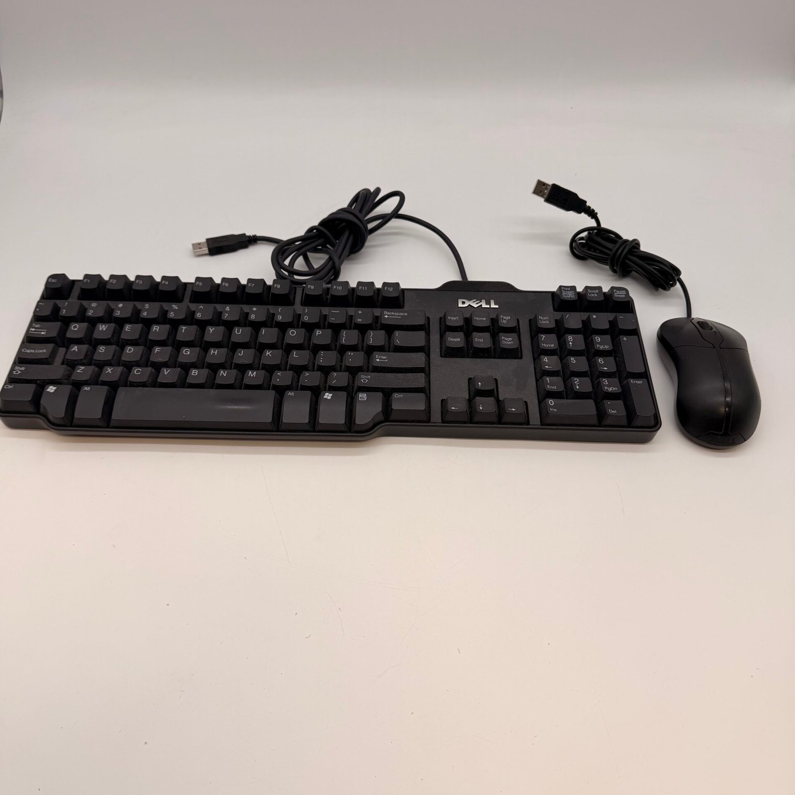 IMG_4147 Dell RT7D50 USB Wired Keyboard Mouse Combo Full Size Black - Image 1
