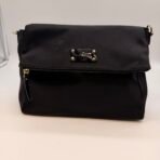 Kate Spade New York Black Nylon Shoulder Bag Polka Dot Lining