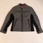 GUESS Men’s Quilted Zip-Up Jacket Gray Black Size Small