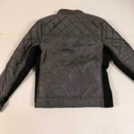 GUESS Men’s Quilted Zip-Up Jacket Gray Black Size Small - Image 4