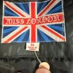 Miss London Black Faux Leather Jacket Women’s 2X Zip Up - Image 5