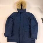 Tommy Hilfiger Denim Men’s Navy Winter Parka Jacket Faux Fur Hood Size XL - Image 3