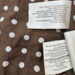 Old Navy Girls Brown Quilted Hooded Jacket Polka Dot Lining Size XS (5) - Image 9