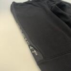 H&M Men Black Jogger Sweatpants Size L Cotton Blend Drawstring - Image 4