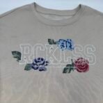 Urban Man XL Beige Crewneck Sweatshirt Floral “Reckless” Like New - Image 4