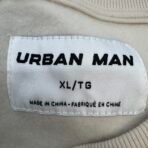 Urban Man XL Beige Crewneck Sweatshirt Floral “Reckless” Like New - Image 6