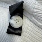 Men’s Cream Hooded Knit Cardigan Sweater Size L 100% Cotton - Image 7