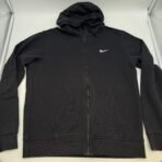 Nike Full Zip Hoodie Black Men’s Large Cotton Blend Vietnam - Image 3