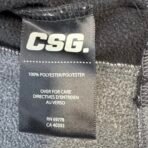 CSG Full Zip Hooded Jacket Men’s Medium Black Gray White – Like New - Image 7