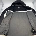 CSG Full Zip Hooded Jacket Men’s Medium Black Gray White – Like New - Image 5