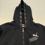 PUMA Full Zip Hoodie Black Men’s Size L Hooded Sweatshirt - Image 5