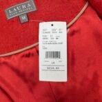 Laura Plus Petites Red Wool Blend Zip Jacket Size 14 New with tag - Image 7