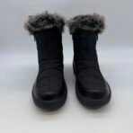 Women’s Winter Snow Boots Black Faux Fur Waterproof Size 7 - Image 2