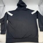 PUMA Men’s Vintage Style V-Stripe Hoodie Black White Logo Pullover Size L - Image 5