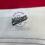 Tommy Hilfiger Slim Fit Long Sleeve Rugby Shirt Patchwork Flag Style L - Image 7