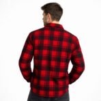 Champion Men’s Plaid Flannel Shirt Red/Black Size L – Used - Image 2