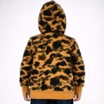 BAPE Kids Camo Zip Hoodie Size 140 Made In Japan Bathing Ape Boys 4-6Y - Image 2