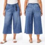Max Jeans Women’s Wide Leg Culotte Denim Pants Size 12 NWT