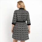 Addition Elle Women’s Geometric Belted Shirt Dress Size 14 NWT - Image 2