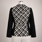 Addition Elle Blazer Womens Size 16 Black White Jacket Button Front - Image 2
