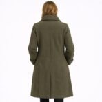 Linea Domani Melanie Lyne Coat Women 14 Olive Green Zip Jacket - Image 2