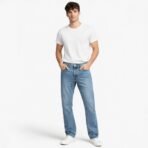 Wrangler Slim Straight Men’s Jeans 38x30 Light Wash – Used