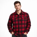 Champion Men’s Plaid Flannel Shirt Red/Black Size L – Used