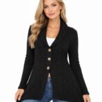 DEX Clothing Black Knit Cardigan Sweater – Women’s 1X – New With Tag