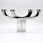 Georg Jensen Grethe Meyer Candelabra Stainless Steel Danish Modern 4 Arm - Image 2