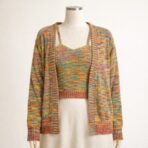 Maeve Anthropologie 2 Piece Knit Set 1X Plus Cardigan & Crop Tank