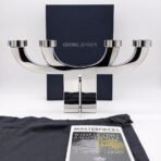 Georg Jensen Grethe Meyer Candelabra Stainless Steel Danish Modern 4 Arm