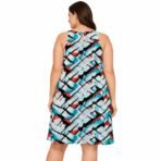 Addition Elle Sleeveless Abstract Print Shift Dress Plus Size 14, New With Tag - Image 2