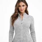 Lululemon Women’s Zip Jacket Size 10 Grey Camo