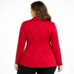Penningtons Women’s Red Blazer Jacket Size 14 Plus Button Front - Image 2