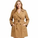 Banana Republic Women’s Trench Coat XL Tan Cotton Linen NWT