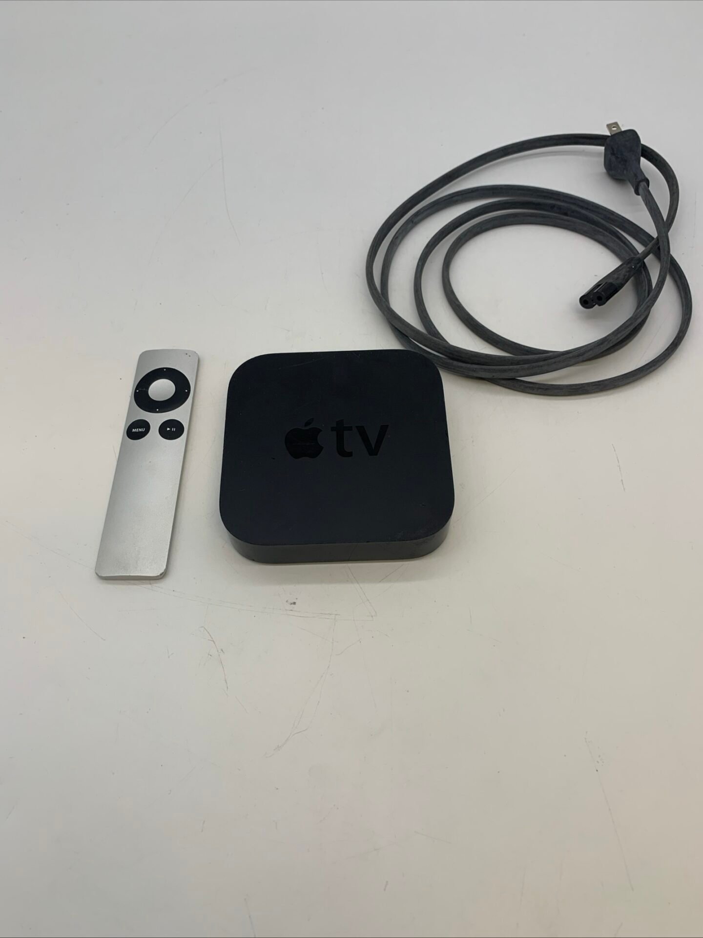 IMG_1481 Apple TV 2nd Gen A1378 W/ Power Cord & Remote - Image 1
