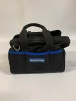 Mastercraft Tool Bag Soft Sided Black & Blue Portable Tool Tote w/ Zipper & Pockets