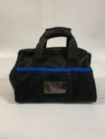 Mastercraft Tool Bag Soft Sided Black & Blue Portable Tool Tote w/ Zipper & Pockets - Image 3