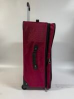 Tracker by Bentley 24” Rolling Suitcase Red Softside 2-Wheel Luggage Travel Bag - Image 2