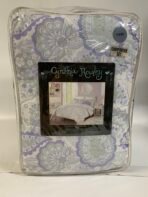 Cynthia Rowley 4 Piece Twin Comforter Set Purple Floral Cotton Bedding NEW - Image 5