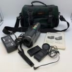 1990s Hitachi VM-E521A 8mm Camcorder – Tested Power On – Retro Bundle - Image 2